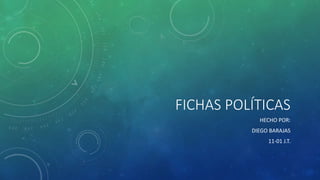 FICHAS POLÍTICAS
HECHO POR:
DIEGO BARAJAS
11-01 J.T.
 