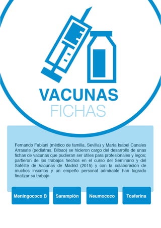 Fichas vacunas SIAP Madrid 2016