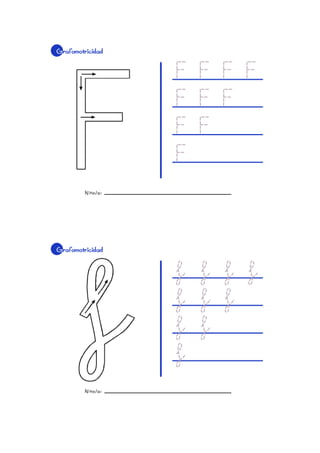 Discriminación visual y auditiva y grafía de las letras