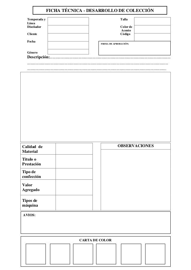  ficha tecnica de coleccion oficial