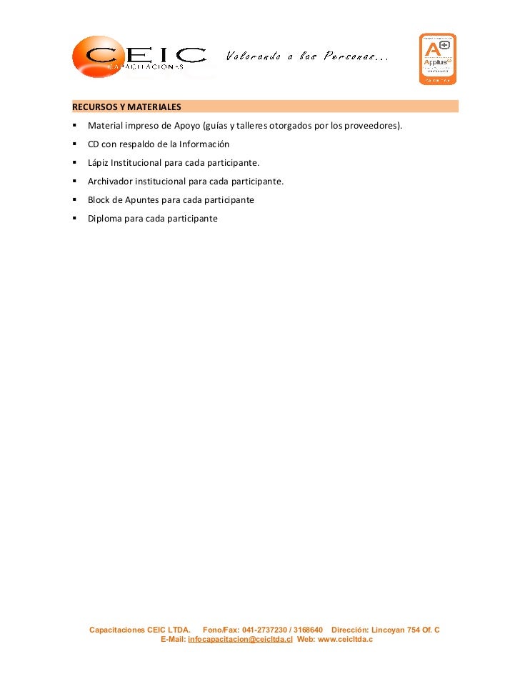 Ficha tecnica office avanzado