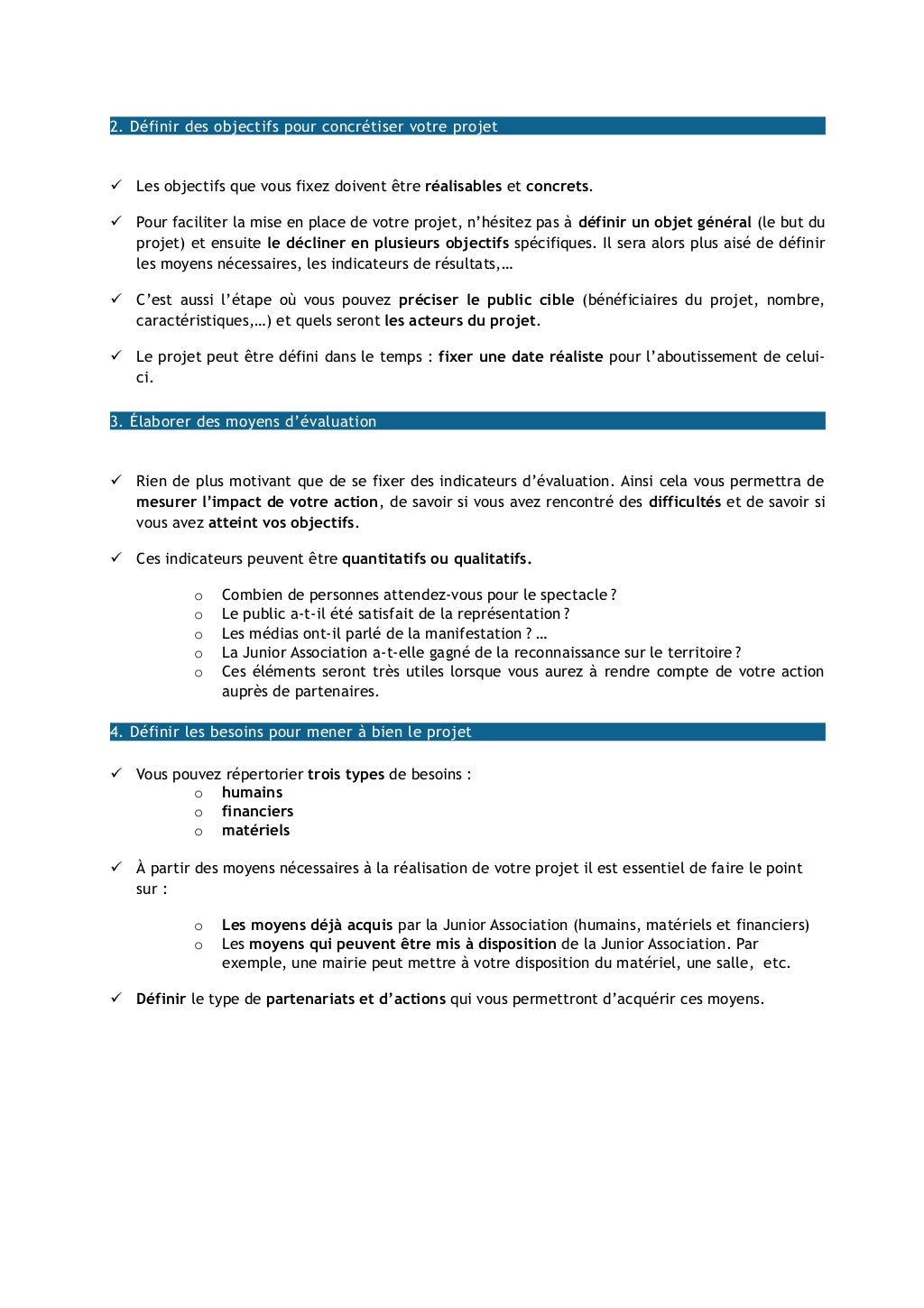 Fiche pratique comment monter un projet maj020909