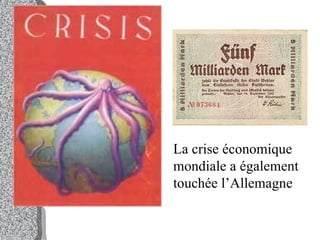 La crise économique mondiale a également touchée l’Allemagne 