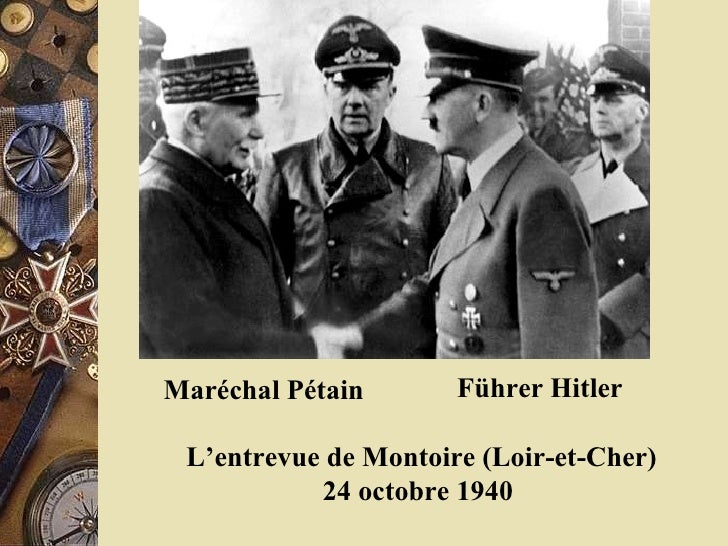 24 octobre : 1940 Rencontre de Montoire . Fiche-911-4-728