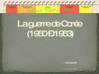 08/02/10   03:34 PM La guerre de Corée (1950 – 1953) Voir site OPI 