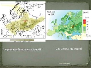08/02/10   03:34 PM Le passage du nuage radioactif Les dépôts radioactifs 