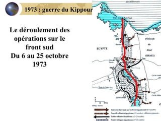 Le déroulement des opérations sur le front sud Du 6 au 25 octobre 1973 1973 : guerre du Kippour 