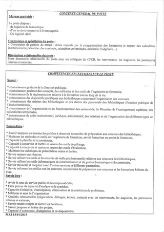 Fiche d'activité