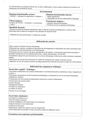 Fiche de poste chef du bsic du cnaps 3