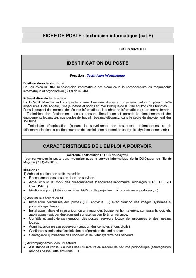 Fiche metier responsable formation