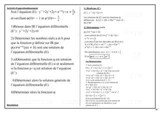 89
Activité d’approfondissement
Résolution
 