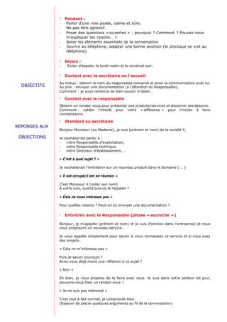 Fiche Guide De Prospection Commerciale
