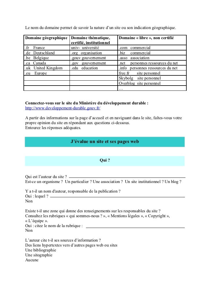 A Quel Domaine Appartient L'adresse Www.education.gouv.fr