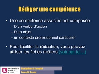 Du diplôme à l’emploi,
Franchir le pas
Bureau d’Aide à l’Insertion Professionnelle
42 rue Paul DUEZ -59000 LILLE
Ajouter une mission
 