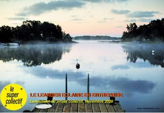 Lancement du projet collectif, Novembre 2020
LE LEARDER ECLAIRE EN ENTREPRISE
www.visitsweden.com
 