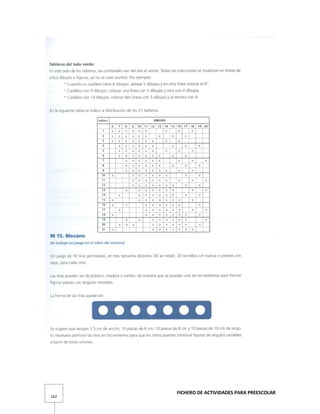 FICHERO DE ACTIVIDADES PARA PREESCOLAR
162
 