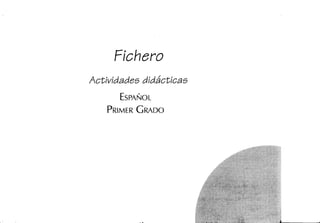 Fichero actividadesdidácticasespañol