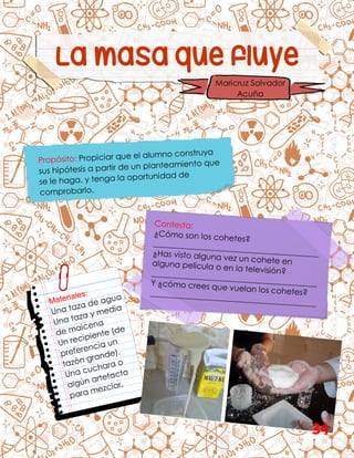 La masa que fluye
Maricruz Salvador
Acuña
34
 