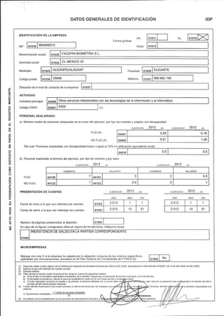 Documento de Salida al MAB de Facephi