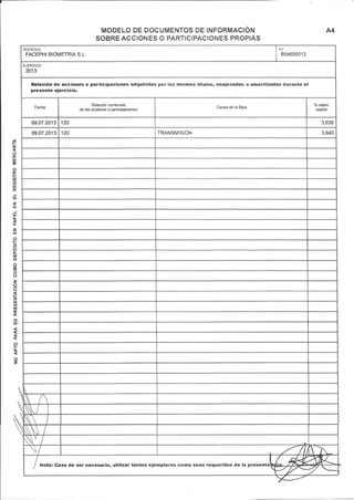 Documento de Salida al MAB de Facephi