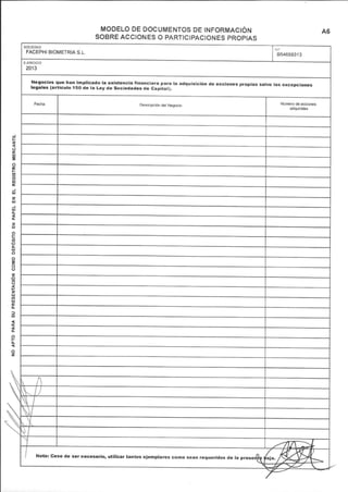 Documento de Salida al MAB de Facephi