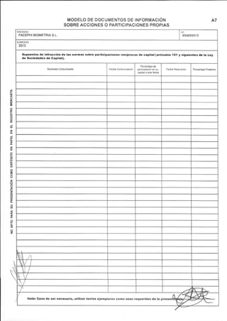 Documento de Salida al MAB de Facephi