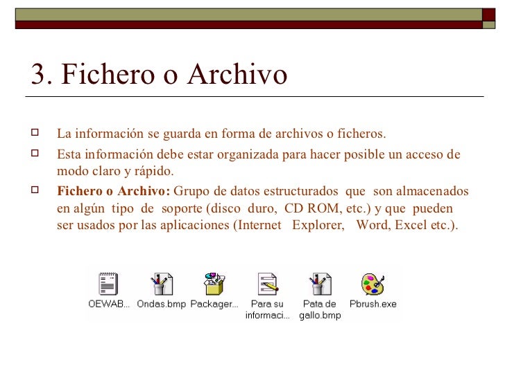 Ficheros y carpetas Ficheros y carpetas