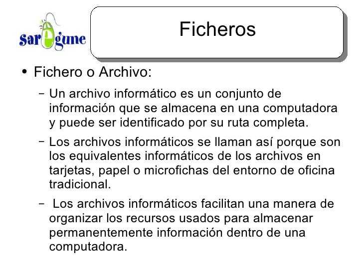 Ficheros y Directorios