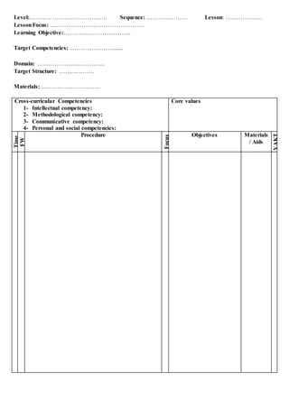 Sample lesson plan | PDF