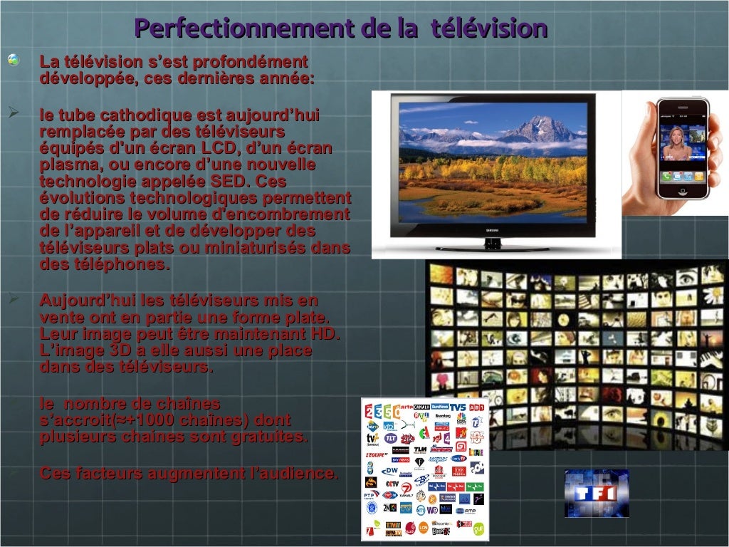 Expose Sur Levolution De La Television l'évolution de la television