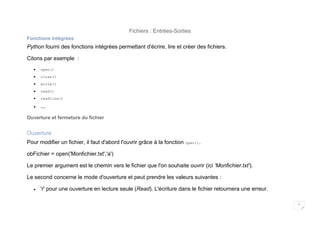 La gestion des fichiers en python lire, ecrire des fichiers texte en ...