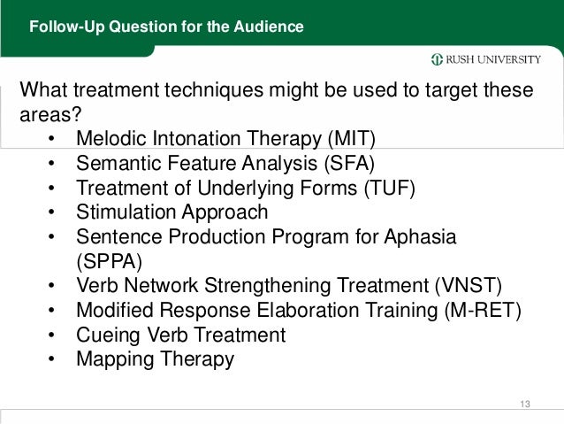treatment of underlying forms aphasia characteristics and management of a classic case of broca treatment of underlying forms aphasia characteristics and management of a classic case of broca