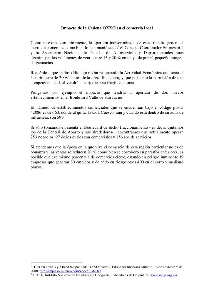 cadena comercial oxxo pachuca ficha resumen impacto oxxos en pachuca cadena comercial oxxo pachuca ficha resumen impacto oxxos en pachuca