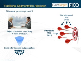 Today’s WebinarIn this Webinar, you will learn:Why smart retailers are using predictive analytics technology to deliver pertinent and timely offers to individual customersHow you can use FICO® Retail Action Manager (RAM) to optimize decisions to ensure the right customer gets the right                                               message at the right timeWhat you can do to optimize retail sales opportunities during the upcoming  2010 Holiday season