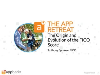 What is the FICO® Score? 
• It’s a summary of a consumer’s credit file. 
• A single 3-digit number ranging from 300-850 
which rank orders consumers according to 
risk. 
• Higher scores equate to lower future risk of 
default. 
 
