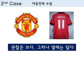 2nd Case 대응전략 수립
관찰은 쓰다. 그러나 열매는 달다
 