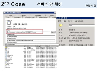2nd Case 서비스 망 해킹 관찰의 힘
 