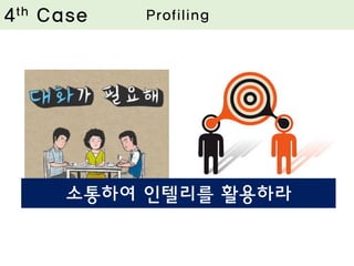4th Case Profiling
소통하여 인텔리를 활용하라
 