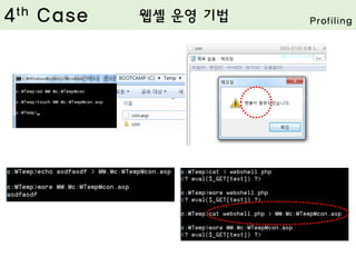 4th Case 웹셸 운영 기법 Profiling
 