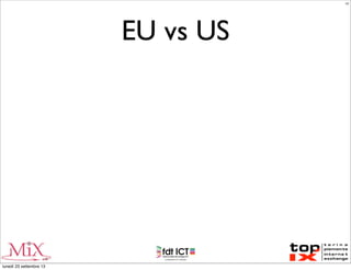 EU vs US
LC
lunedì 23 settembre 13
 