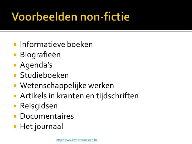 Fictie of non fictie