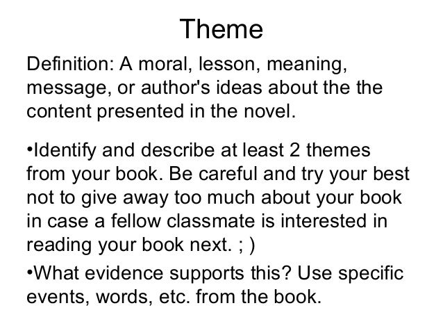 Fiction book project presentation template