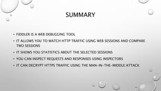 Fiddler web testing tool | PPTX