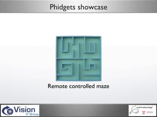 Phidgets showcase




Remote controlled maze
 