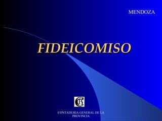   CONTADURIA GENERAL DE LA PROVINCIA FIDEICOMISO MENDOZA 