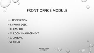 Fidelio property management system | PPTX