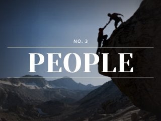 NO. 3
PEOPLE
 