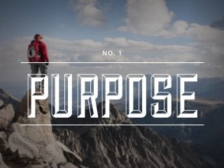 NO. 1
PURPOSE
 