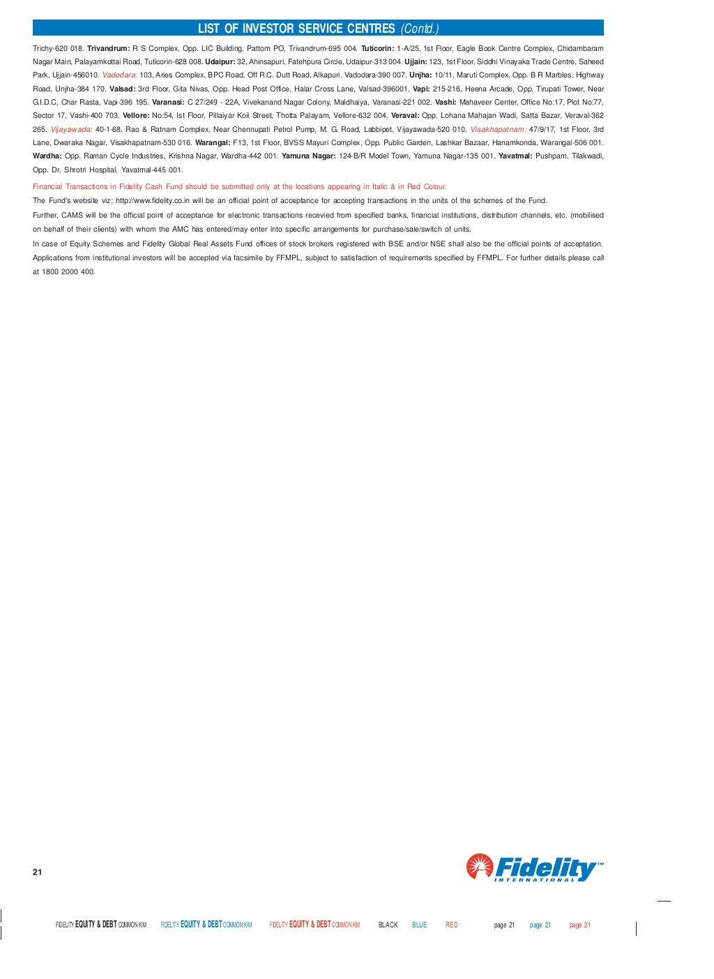 Fidelity tax advantage fund application form