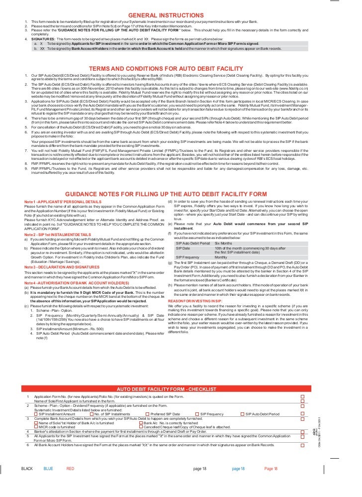Fidelity tax advantage fund application form